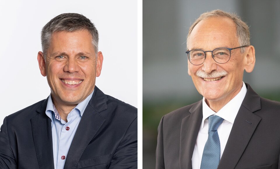 Martin Huber (li.) und Dr. Markus Renggli.